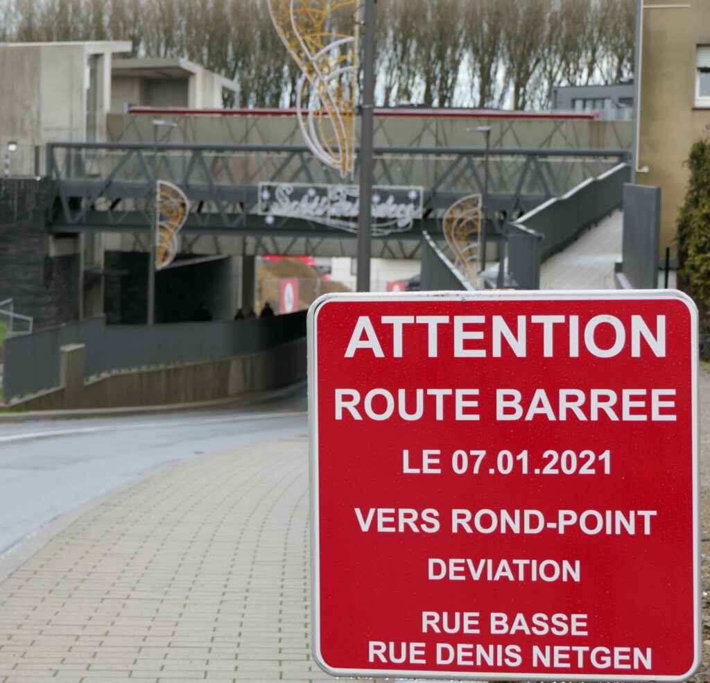 Rue de Drusenheim barrée!